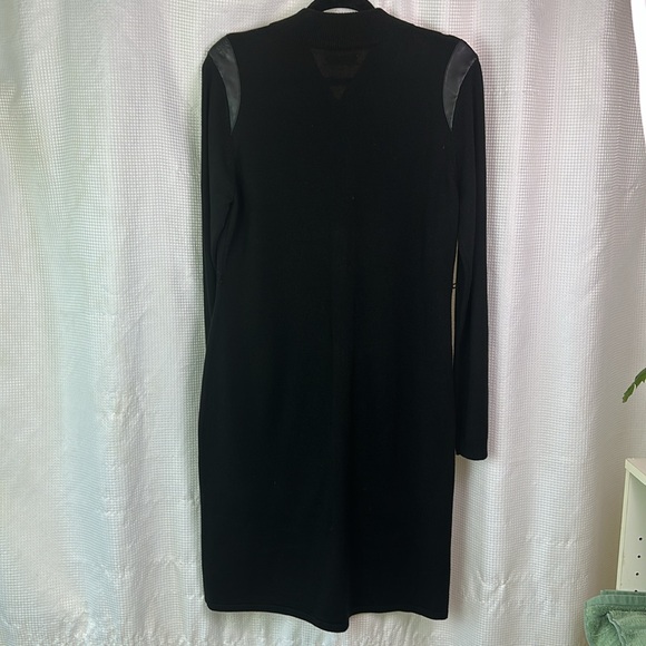 Calvin Klein Black Knit Dress with Gold Zipper, Size XL - Picture 12 of 14